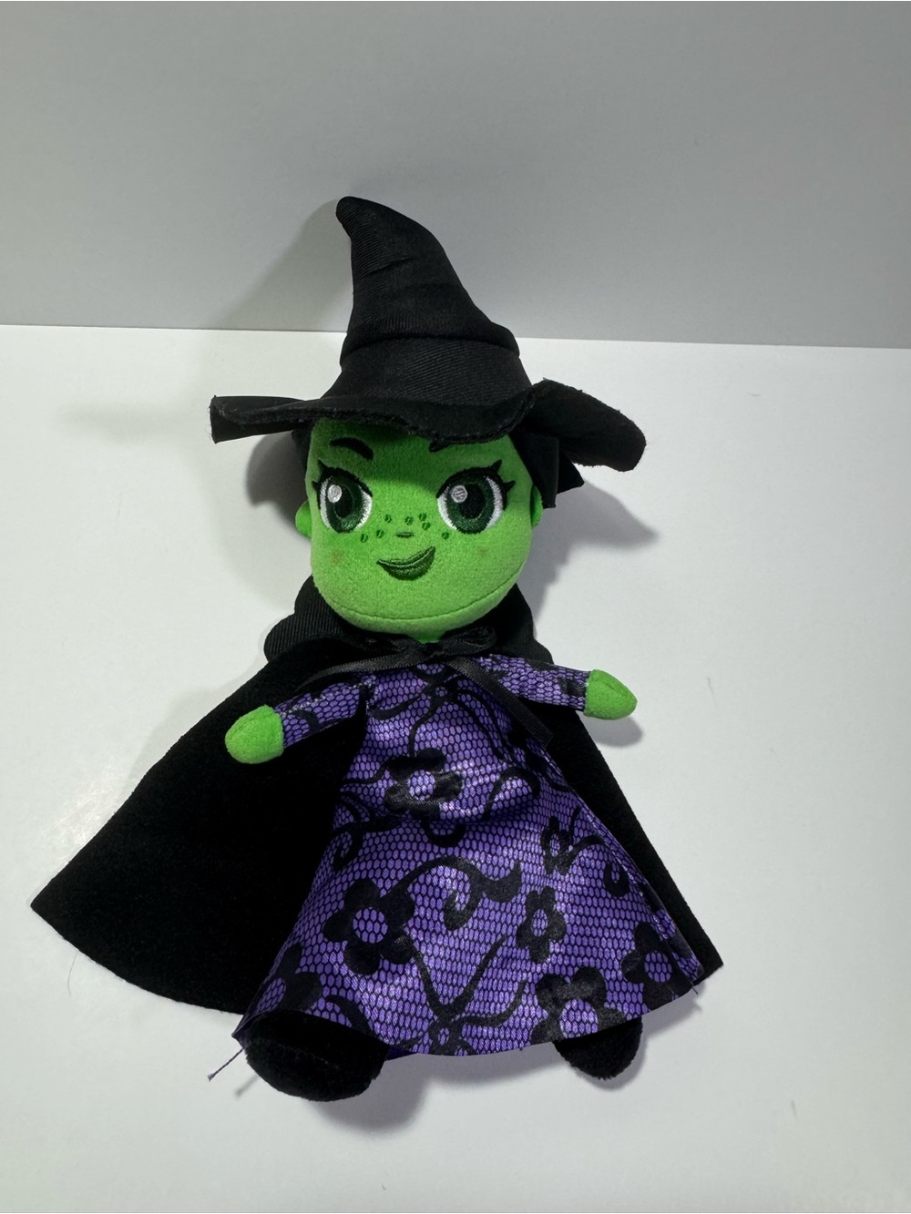 Universal Studios,Wicked for Good Elphaba Plush 10”- Green & Purple